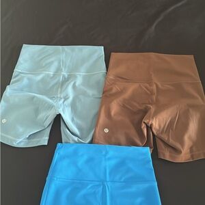 lululemon athletica Blue and Brown Athletic Shorts